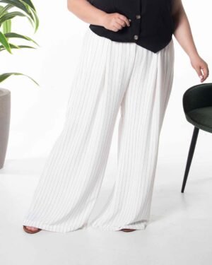 PL 111 CATAR – Pantalón Palazzo en Seda Fría