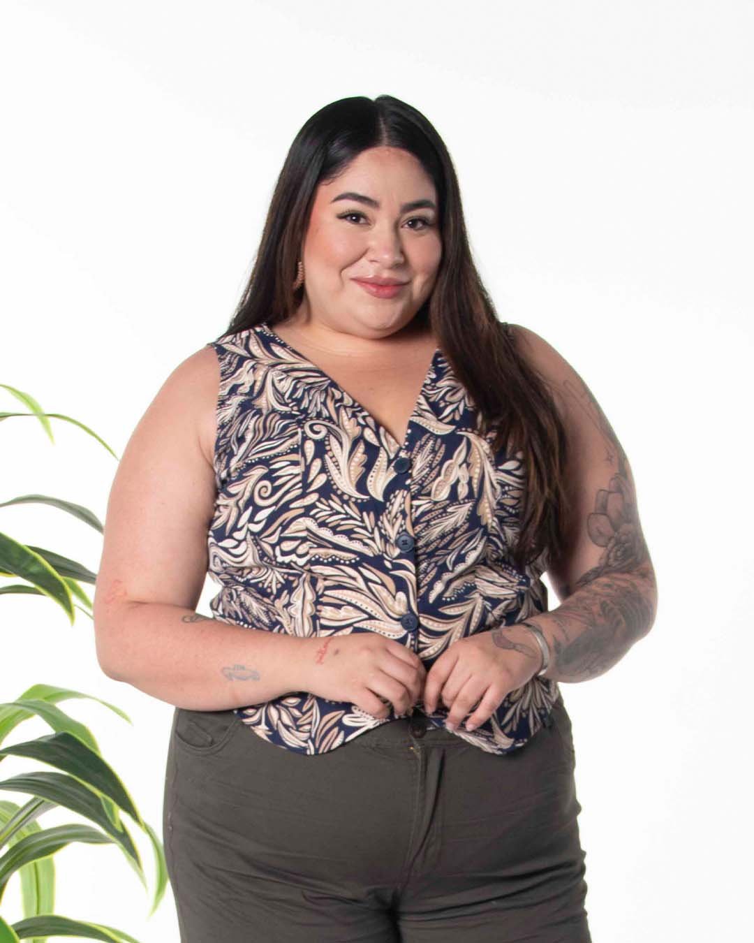 Chaleco Dril Spandex CH 401 Egipto para Mujer - Image 5