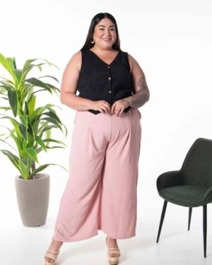 Pantalón Seda Fría Spandex PL 114 Catar para Mujer