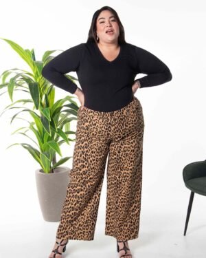 Pantalón Dril Spandex PL 112 Nico Animal Print para Mujer