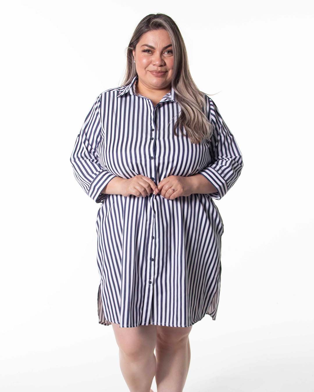 Vestido Camisero Algodón VS 028 Italia para Mujer - Image 6