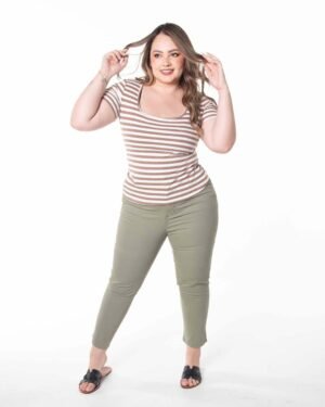 Pantalón Dril Spandex PL 115 Violeta para Mujer